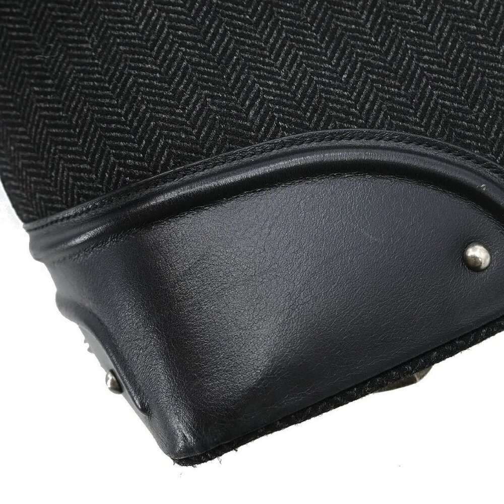 Christian Dior Black Canvas Jeanne Handbag 05-MA-0057 116917 - Picture 4 of 10